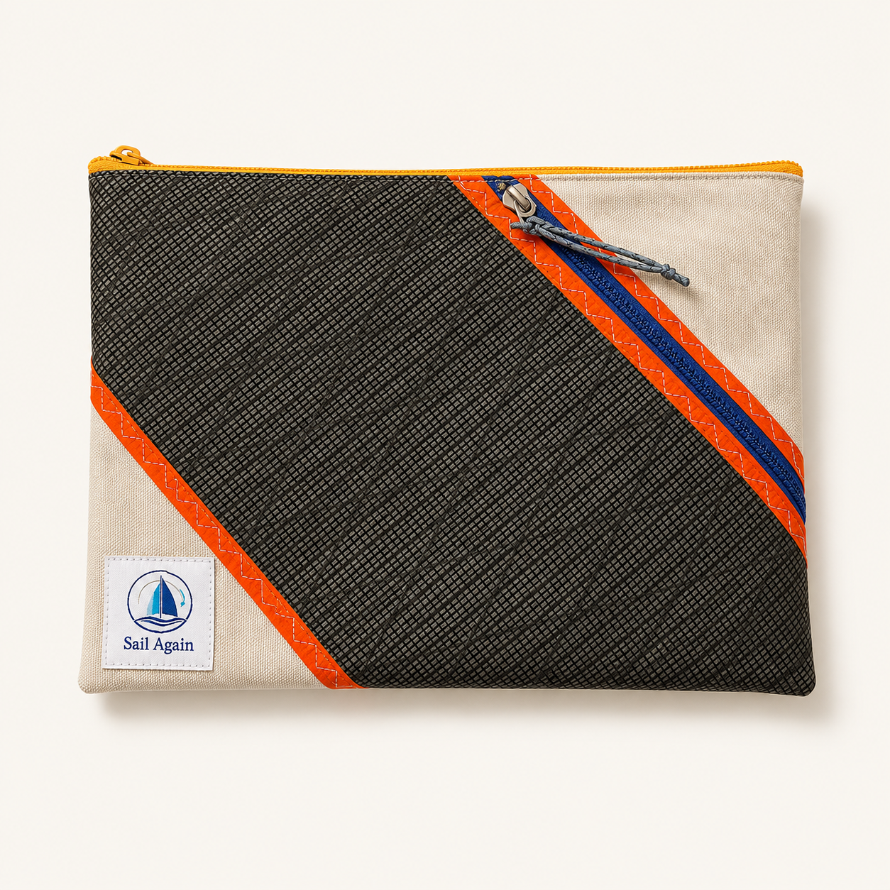 Wave Clutch — Krem & Turuncu